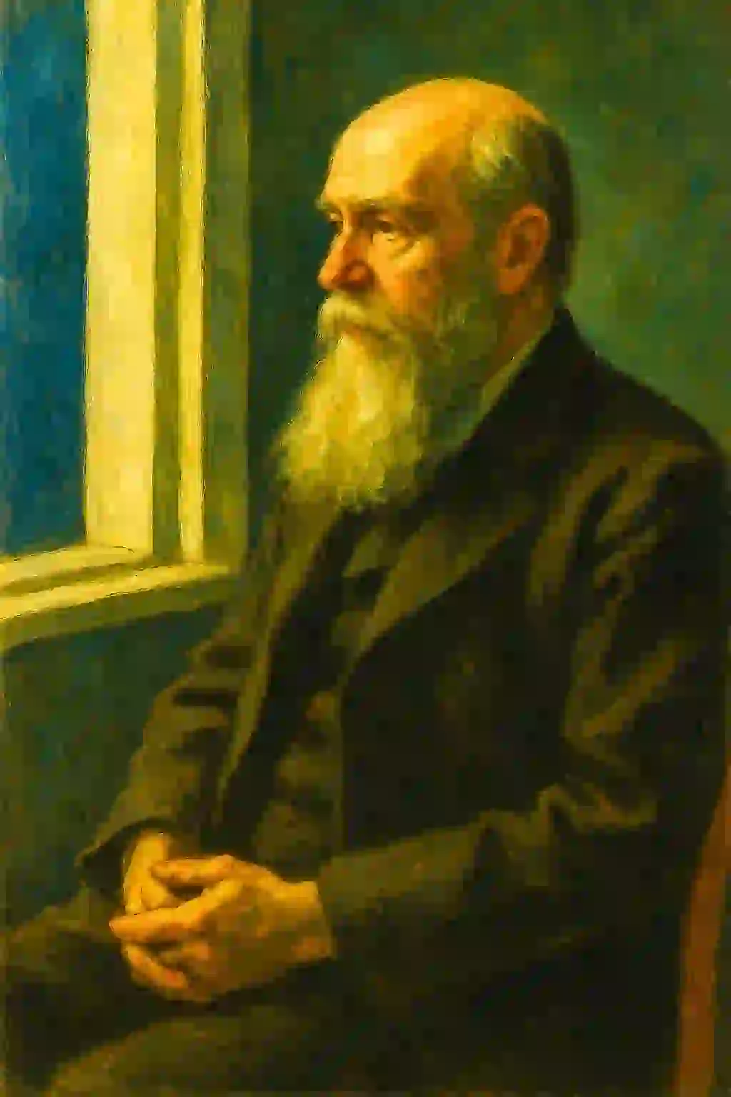 Portrait Franz Brentano im Hopper-Stil