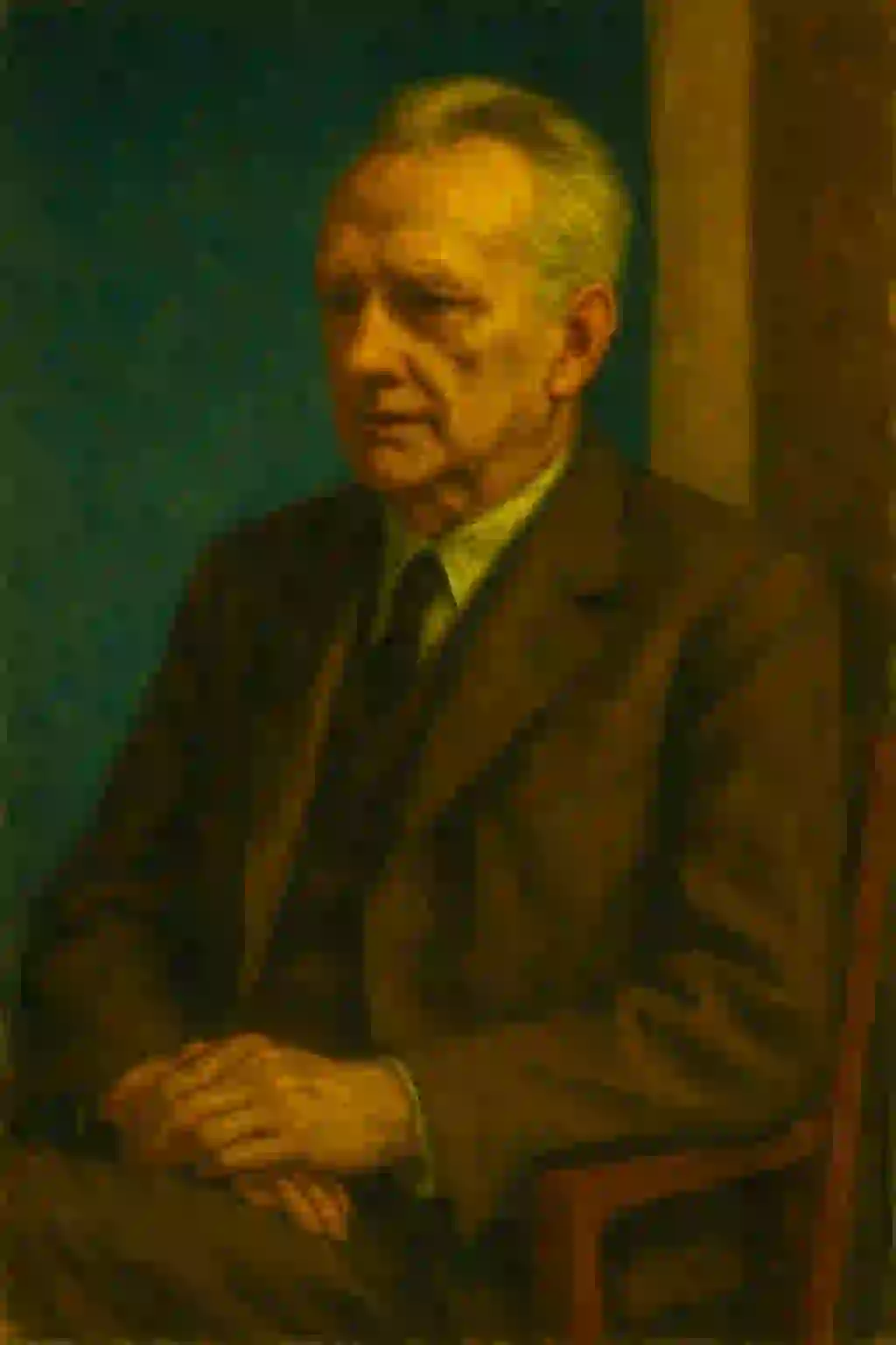 Portrait Karl Jaspers im Hopper-Stil
