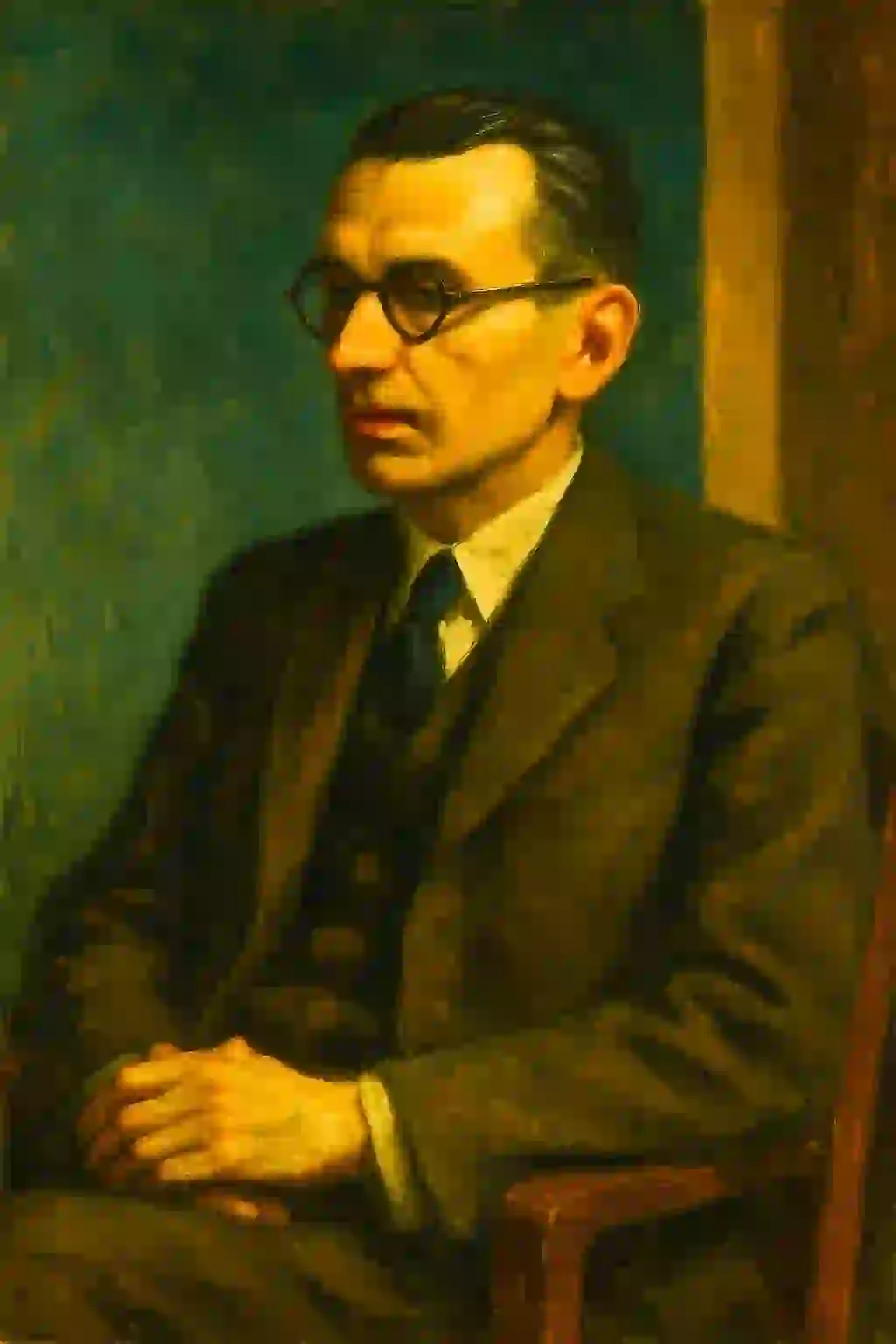 Portrait Kurt Gödel im Hopper-Stil
