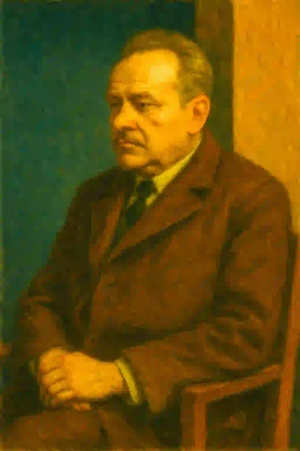 Portrait Max Scheler im Hopper-Stil