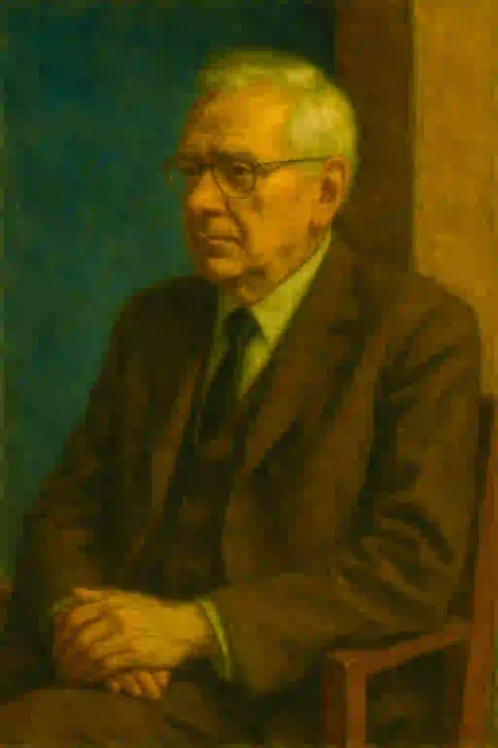 Portrait Niklas Luhmann im Hopper-Stil