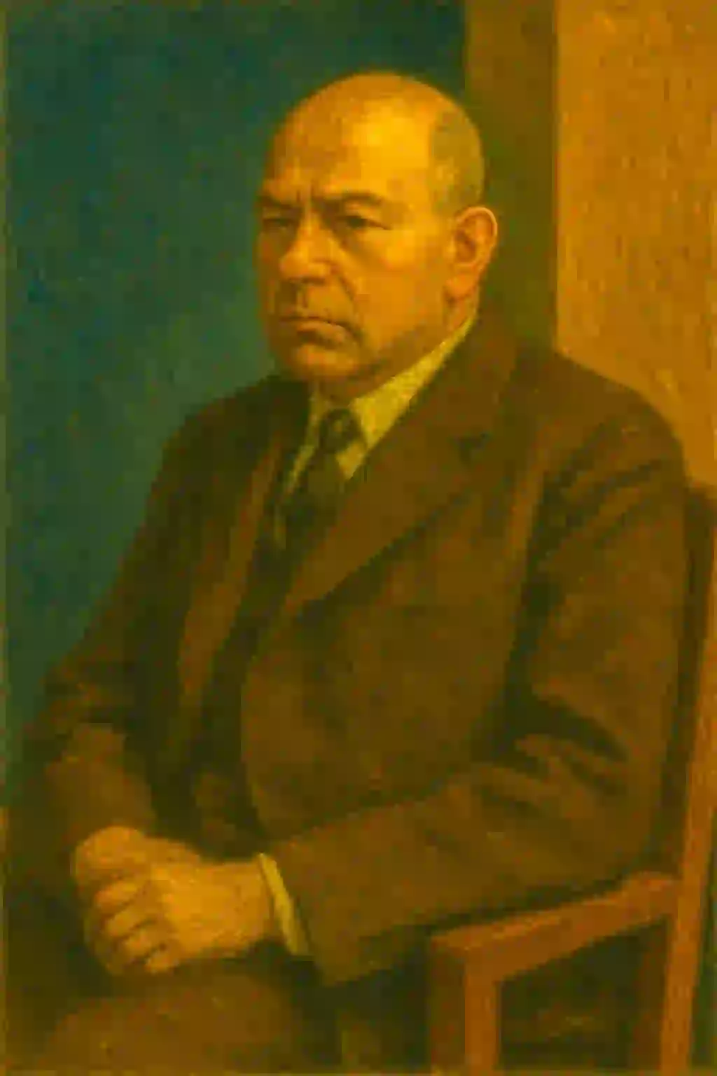 Portrait Oswald Spengler im Hopper-Stil