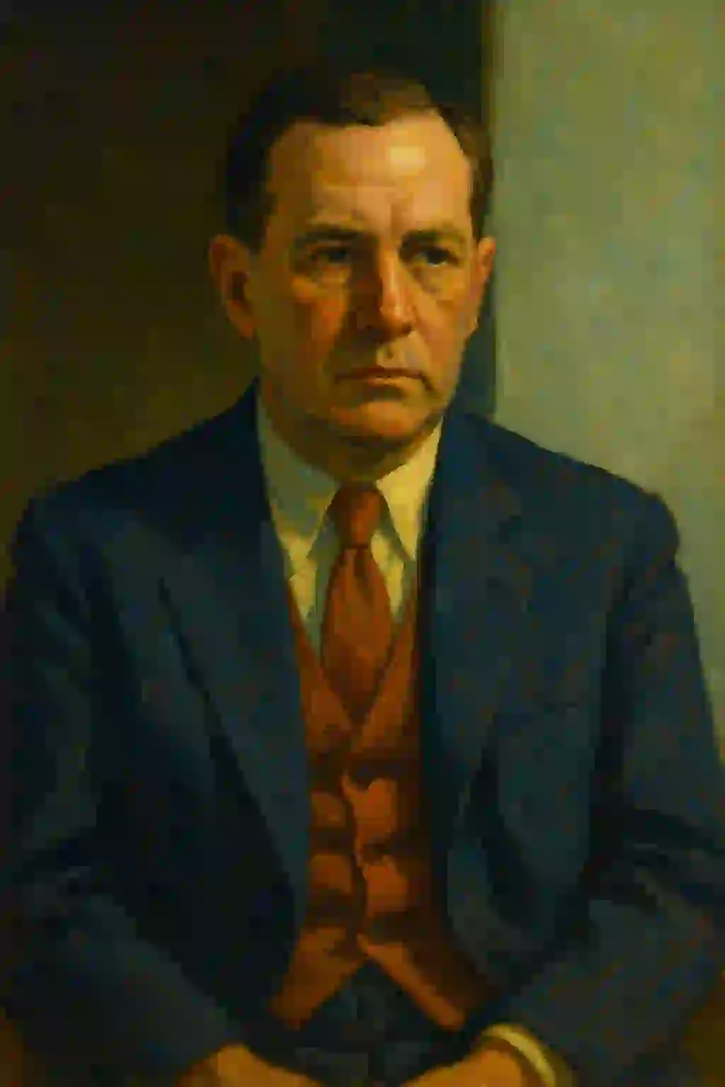 Portrait Talcott Parsons im Hopper-Stil